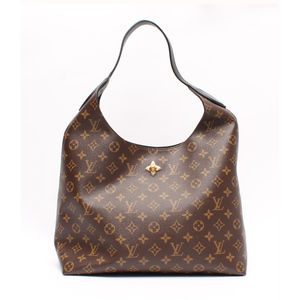 Louis Vuitton Flower Hobo Monogram Shoulder Bag Brown